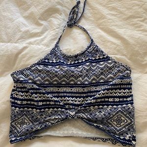 Charlotte Russe Cropped Halter top